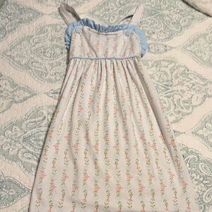 Jellybean by Smock Candy Floral Dress with Pink and Green, Blue bows